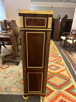 Lot 19 - A Louis XVI mahogany, amaranth and ormolu secrétaire à abattant