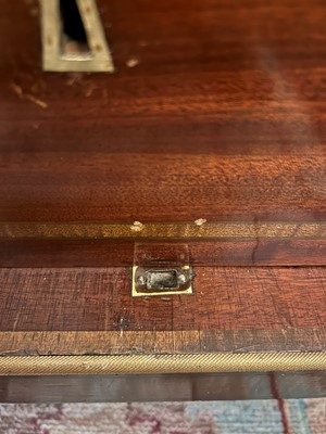 Lot 19 - A Louis XVI mahogany, amaranth and ormolu secrétaire à abattant