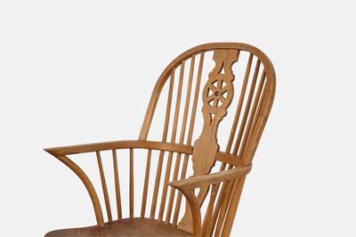Lot 50 - A set of six elm, ash and beech Windsor chairs