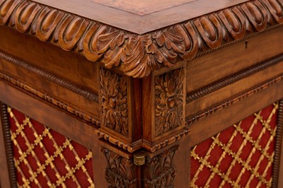 Lot 28 - A William IV mahogany partners' desk in the manner of Gillows