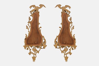 Lot 29 - A pair of George III-style giltwood girandoles