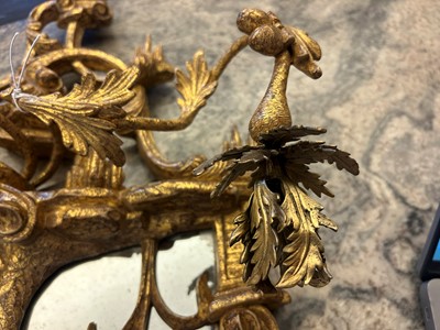 Lot 29 - A pair of George III-style giltwood girandoles