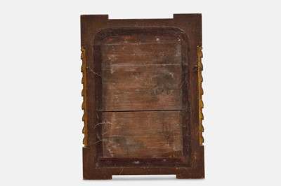 Lot 33 - A George I walnut, parcel-gilt and seaweed marquetry mirror