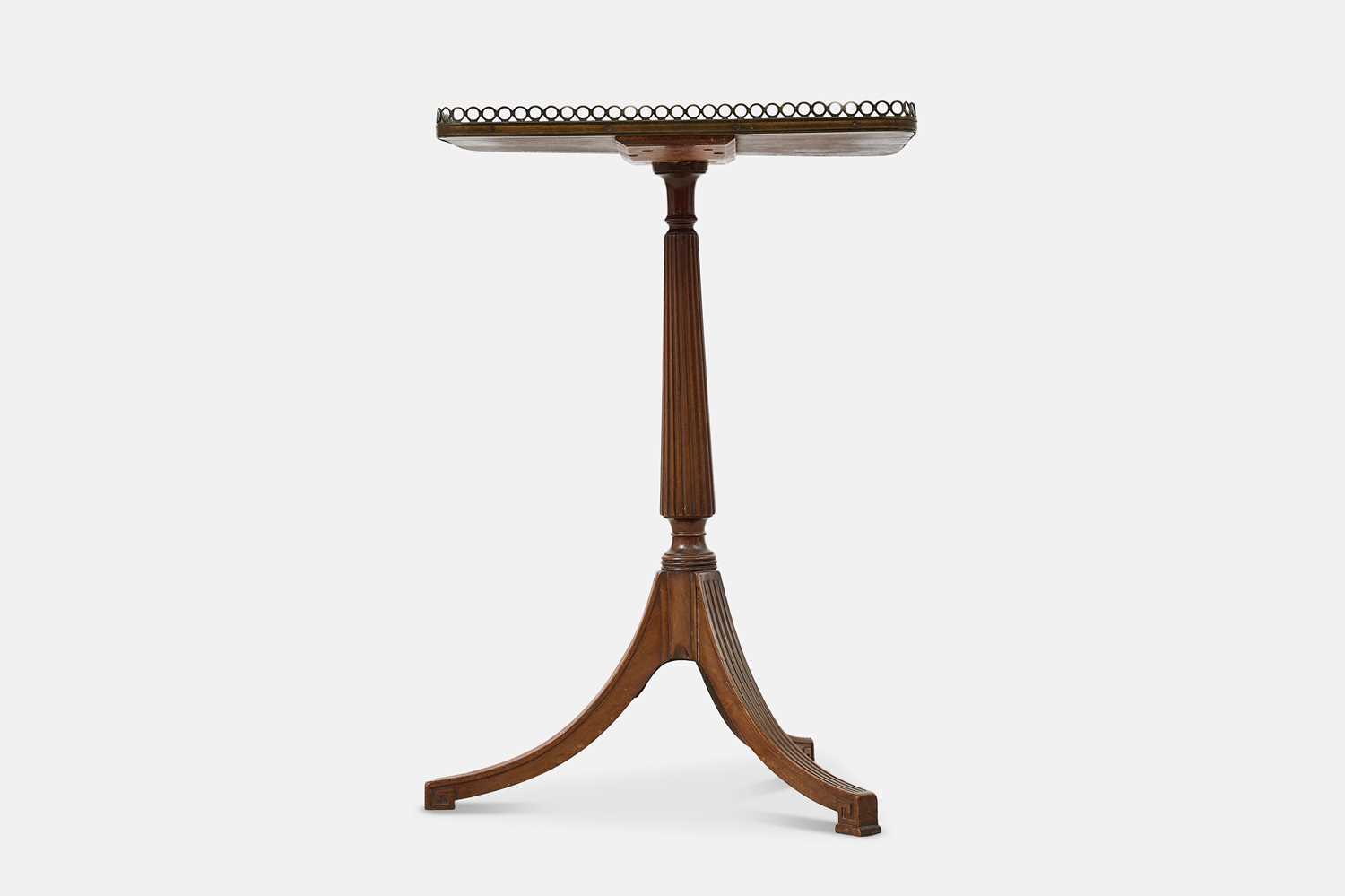 Lot 41 - A late Regency mahogany and burr walnut occasional table