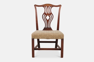 Lot 39 - A set of six George III mahogany dining chairs