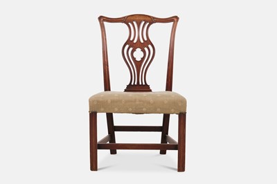 Lot 39 - A set of six George III mahogany dining chairs