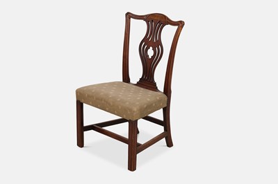 Lot 39 - A set of six George III mahogany dining chairs