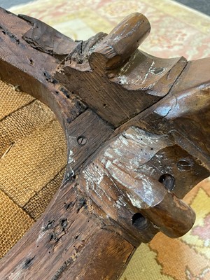 Lot 2 - A George II walnut sofa