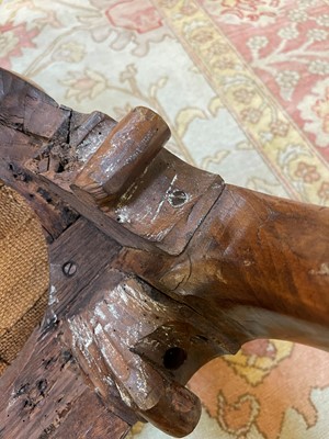 Lot 2 - A George II walnut sofa