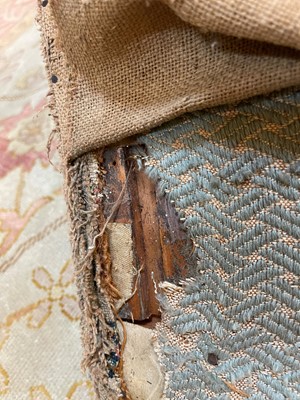 Lot 2 - A George II walnut sofa