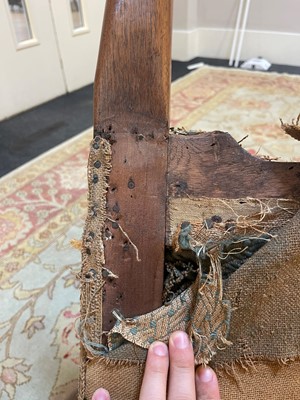 Lot 2 - A George II walnut sofa