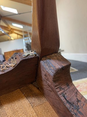 Lot 2 - A George II walnut sofa