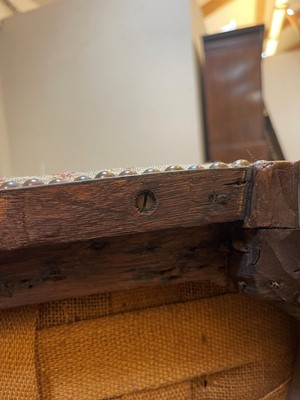 Lot 2 - A George II walnut sofa
