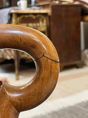 Lot 2 - A George II walnut sofa