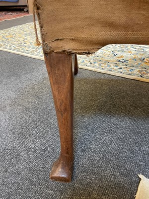 Lot 2 - A George II walnut sofa