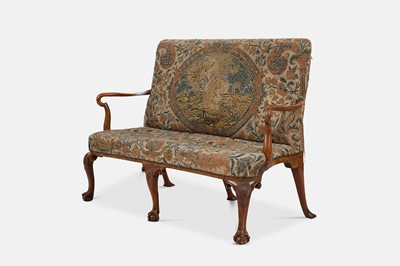 Lot 2 - A George II walnut sofa