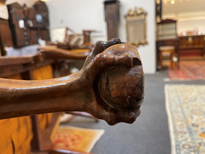 Lot 2 - A George II walnut sofa