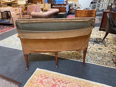 Lot 2 - A George II walnut sofa
