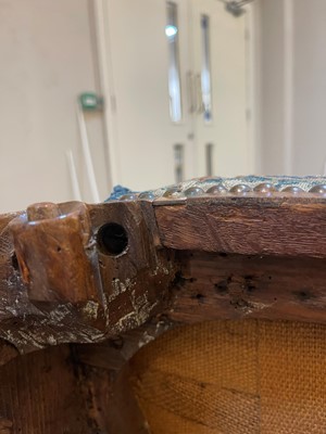 Lot 2 - A George II walnut sofa