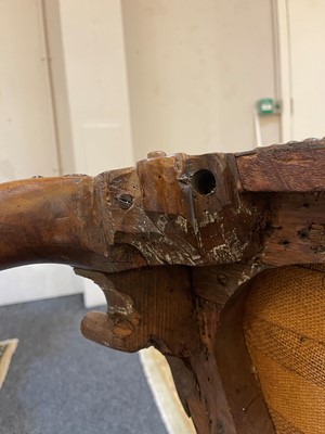 Lot 2 - A George II walnut sofa