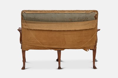 Lot 2 - A George II walnut sofa