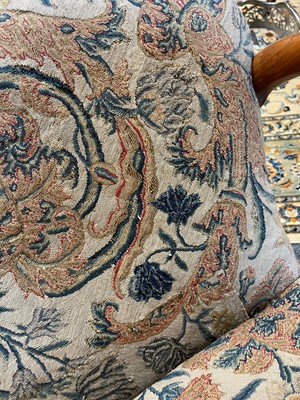 Lot 2 - A George II walnut sofa