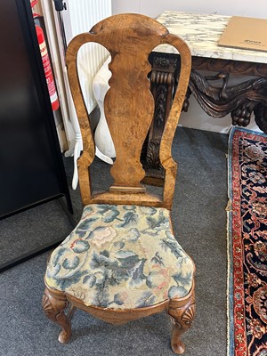 Lot 35 - A set of eight George I Anglo-Dutch walnut side chairs