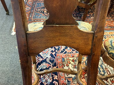 Lot 35 - A set of eight George I Anglo-Dutch walnut side chairs
