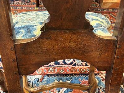 Lot 35 - A set of eight George I Anglo-Dutch walnut side chairs