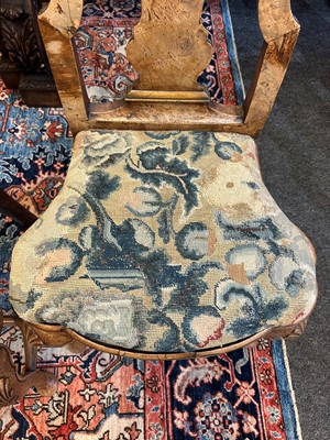 Lot 35 - A set of eight George I Anglo-Dutch walnut side chairs