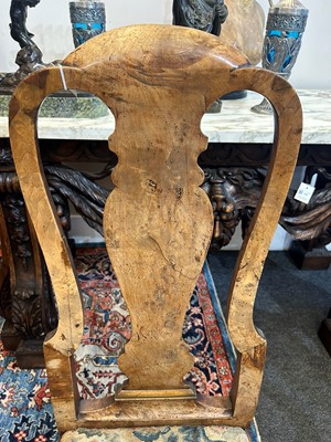 Lot 35 - A set of eight George I Anglo-Dutch walnut side chairs