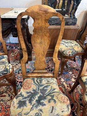 Lot 35 - A set of eight George I Anglo-Dutch walnut side chairs