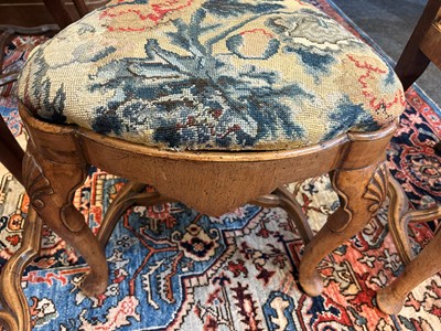 Lot 35 - A set of eight George I Anglo-Dutch walnut side chairs