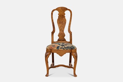 Lot 35 - A set of eight George I Anglo-Dutch walnut side chairs
