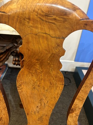 Lot 35 - A set of eight George I Anglo-Dutch walnut side chairs
