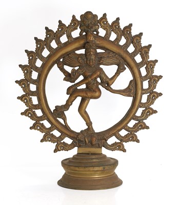 Lot 61 - An Indian bronze figure of Shiva