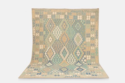 Lot 189 - A flat-weave wool carpet of Anatolian design