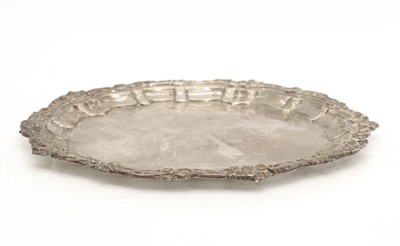 Lot 17 - A silver salver