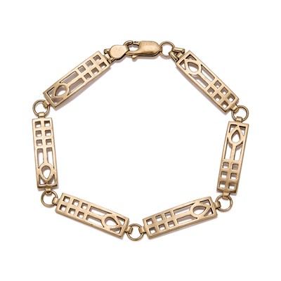 Lot 283 - A 9ct gold bracelet