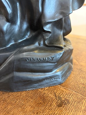 Lot 84 - A Wedgwood black basalt figure of the Seated Mercury
