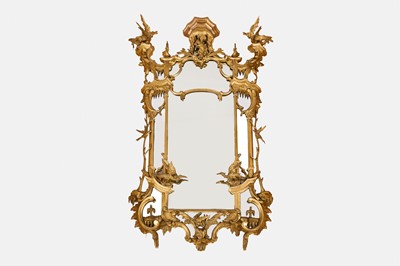 Lot 106 - A George III-style carved giltwood pier mirror