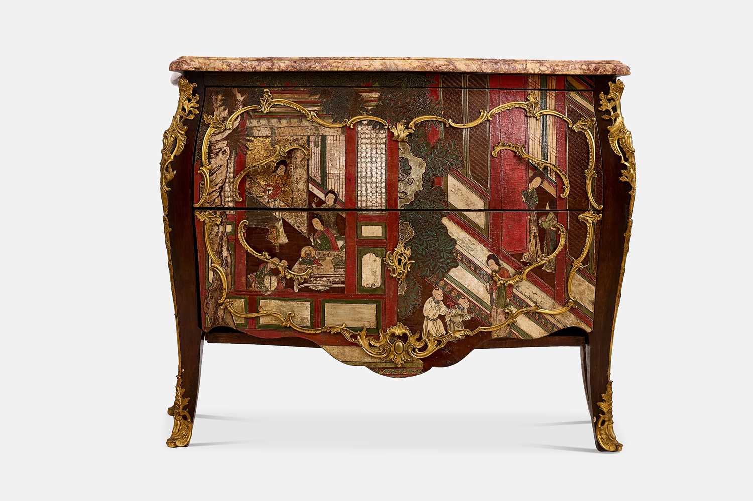 Lot 201 - A Louis XV-style coromandel lacquer and gilt-metal commode in the manner of Maison Millet