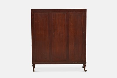 Lot 80 - A late George III mahogany waterfall bookcase