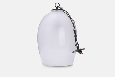 Lot 135 - A large glass hanging lantern by Rose Uniacke