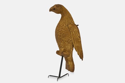 Lot 265 - A carved giltwood dove
