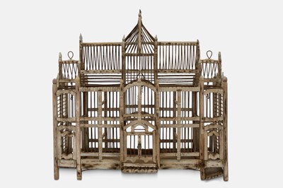 Lot 274 - A painted birdcage
