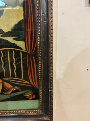 Lot 83 - A set of three late George III reverse glass prints