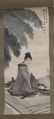 Lot 64 - A Chinese hanging scroll