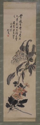Lot 62 - A Chinese hanging scroll