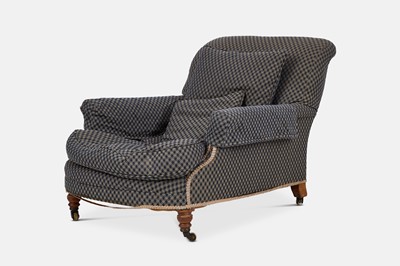 Lot 307 - A late Victorian walnut club armchair by Howard & Sons